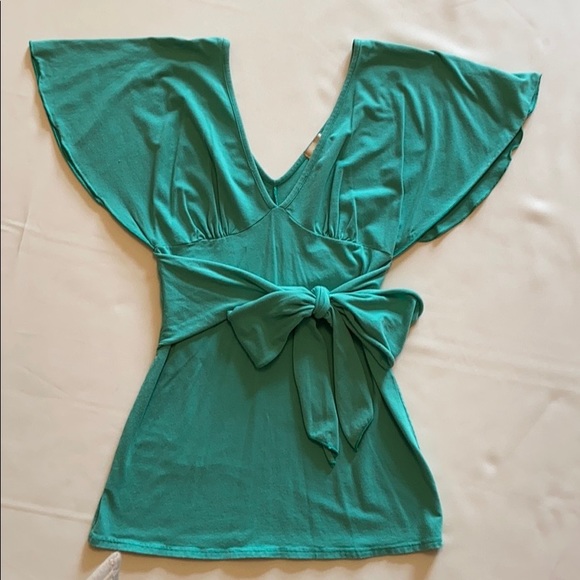 Ella Moss Flutter Sleeve Top - XS - Picture 1 of 2
